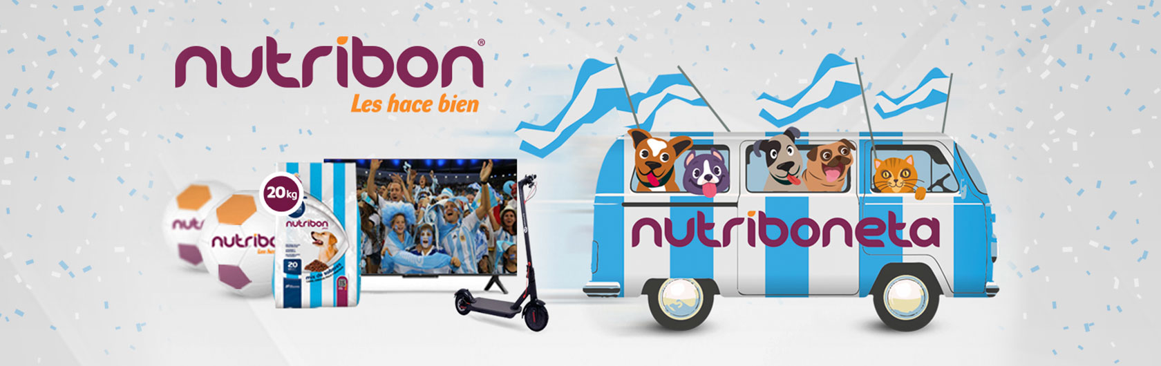 Con Nutribon podes ganar cientos de premios con su PROMO MUNDIAL y alimento para perros y alimento para gatos de calidad nutribon
